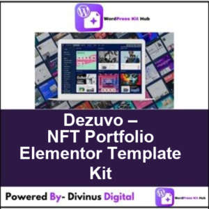 Dezuvo – NFT Portfolio Elementor Template Kit