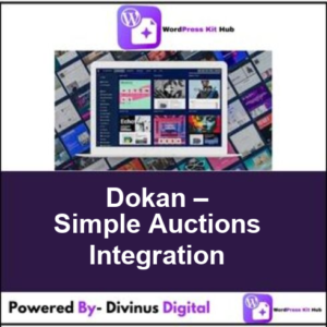 Dokan – Simple Auctions Integration