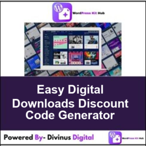 Easy Digital Downloads Discount Code Generator