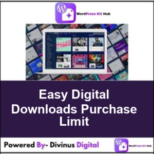 Easy Digital Downloads Purchase Limit