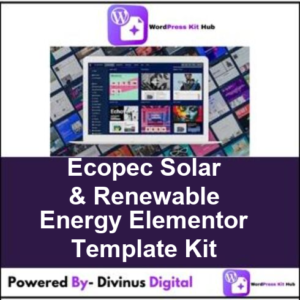Ecopec  Solar & Renewable Energy Elementor Template Kit