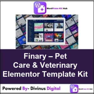 Finary – Pet Care & Veterinary Elementor Template Kit