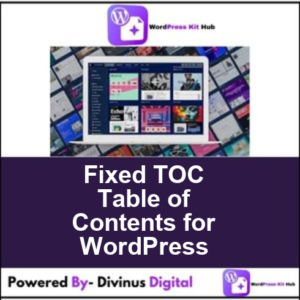 Fixed TOC Table of Contents for WordPress
