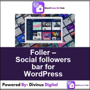 Foller – Social followers bar for WordPress