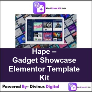 Hape – Gadget Showcase Elementor Template Kit