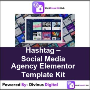 Hashtag – Social Media Agency Elementor Template Kit