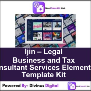 Ijin – Legal Business and Tax Consultant Services Elementor Template Kit