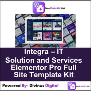 Integra – IT Solution and Services Elementor Pro Full Site Template Kit