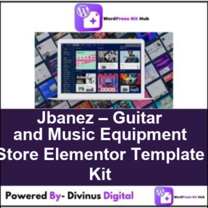 Jbanez – Guitar and Music Equipment Store Elementor Template Kit
