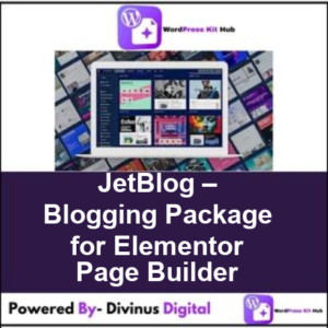 JetBlog – Blogging Package for Elementor Page Builder