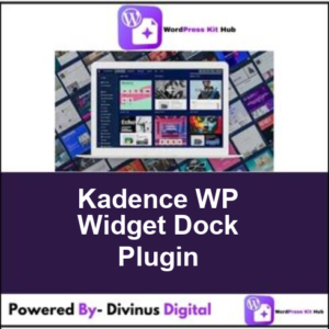Kadence WP Widget Dock Plugin