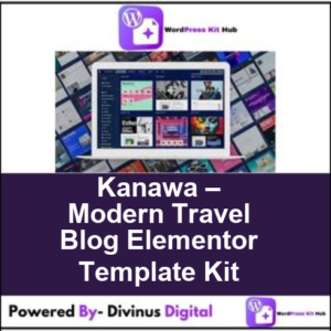 Kanawa – Modern Travel Blog Elementor Template Kit