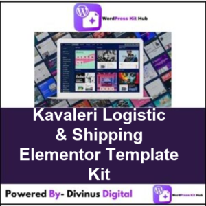 Kavaleri Logistic & Shipping Elementor Template Kit