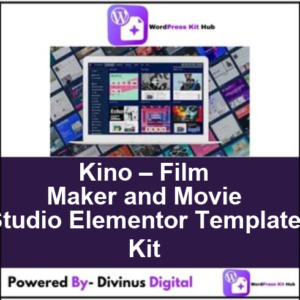 Kino – Film Maker and Movie Studio Elementor Template Kit