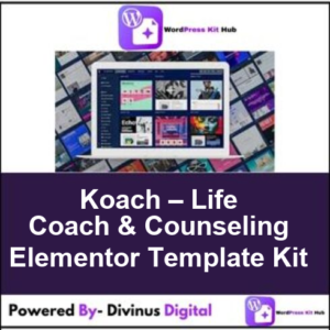 Koach – Life Coach & Counseling Elementor Template Kit
