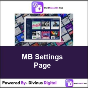 MB Settings Page