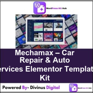 Mechamax – Car Repair & Auto Services Elementor Template Kit