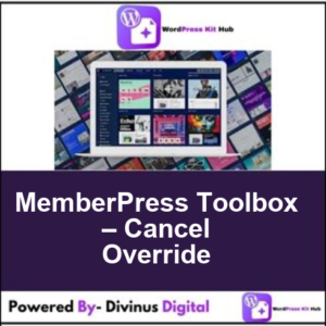 MemberPress Toolbox – Cancel Override