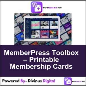 MemberPress Toolbox – Printable Membership Cards