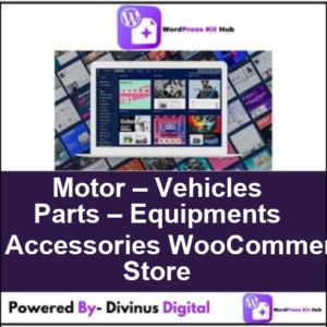Motor – Vehicles Parts – Equipments and Accessories WooCommerce Store