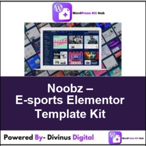 Noobz – E-sports Elementor Template Kit