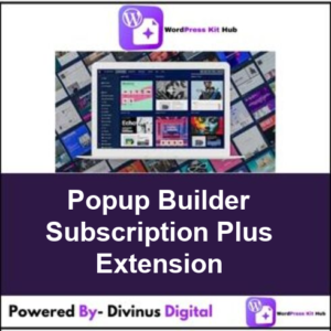 Popup Builder Subscription Plus Extension