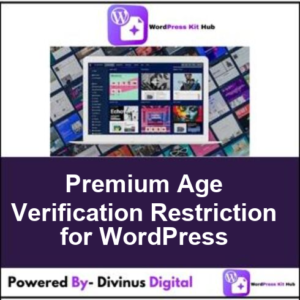 Premium Age Verification Restriction for WordPress