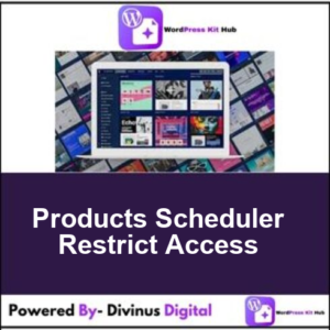 Products Scheduler  Restrict Access