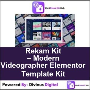 Rekam Kit – Modern Videographer Elementor Template Kit