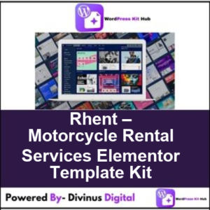 Rhent – Motorcycle Rental Services Elementor Template Kit