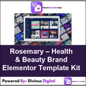 Rosemary – Health & Beauty Brand Elementor Template Kit