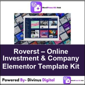 Roverst – Online Investment & Company Elementor Template Kit
