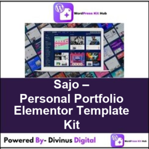 Sajo – Personal Portfolio Elementor Template Kit