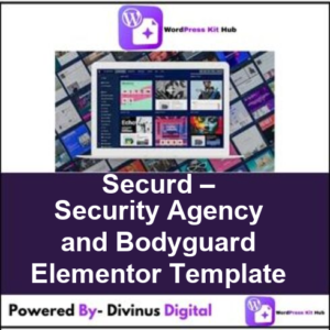 Securd – Security Agency and Bodyguard Elementor Template