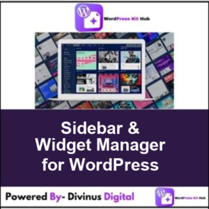 Sidebar & Widget Manager for WordPress