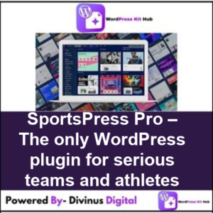 SportsPress Pro – The only WordPress plugin for serious teams and athletes