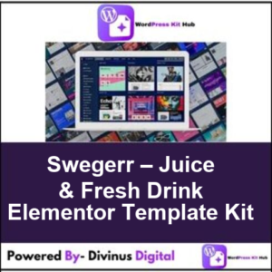 Swegerr – Juice & Fresh Drink Elementor Template Kit