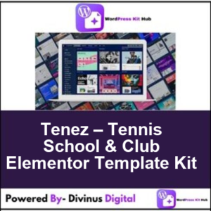 Tenez – Tennis School & Club Elementor Template Kit