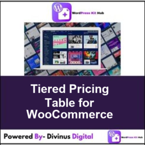 Tiered Pricing Table for WooCommerce