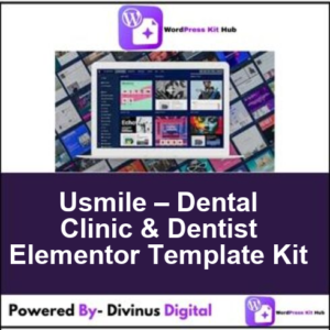 Usmile – Dental Clinic & Dentist Elementor Template Kit
