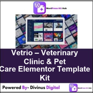 Vetrio – Veterinary Clinic & Pet Care Elementor Template Kit
