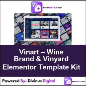 Vinart – Wine Brand & Vinyard Elementor Template Kit