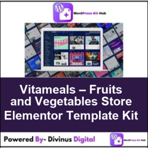 Vitameals – Fruits and Vegetables Store Elementor Template Kit