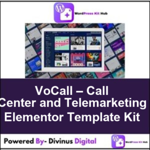VoCall – Call Center and Telemarketing Elementor Template Kit