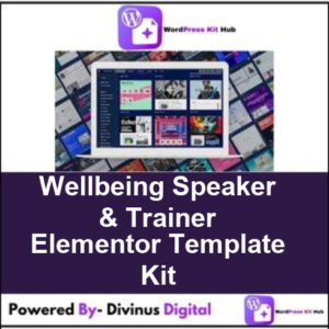 Wellbeing  Speaker & Trainer Elementor Template Kit