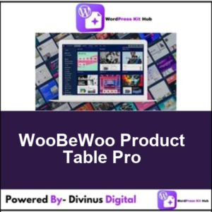 WooBeWoo Product Table Pro