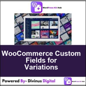 WooCommerce Custom Fields for Variations
