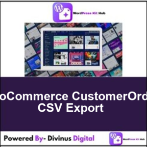 WooCommerce CustomerOrder CSV Export