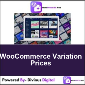 WooCommerce Variation Prices