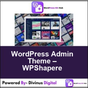 WordPress Admin Theme – WPShapere